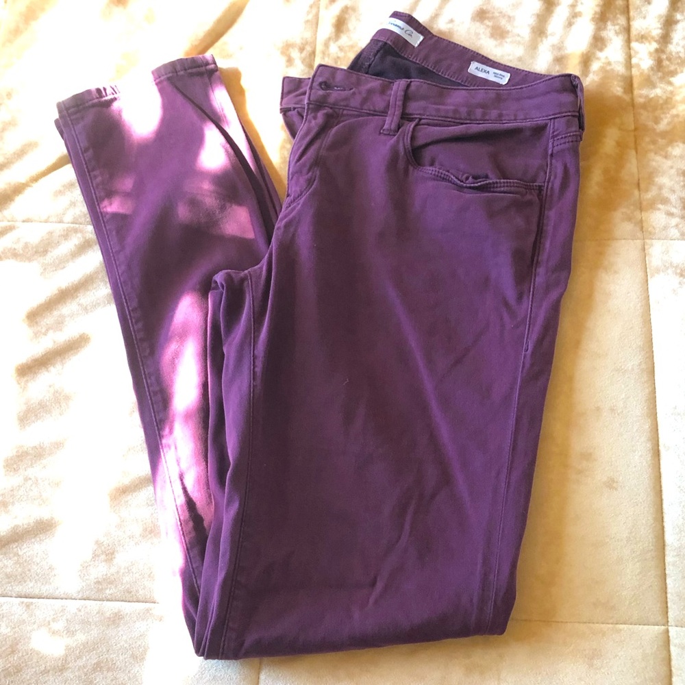 Soft Maroon Skinny Jeans